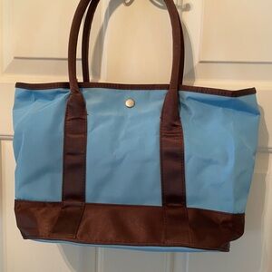 Vintage Avon Light Blue/brown Medium Tote Bag